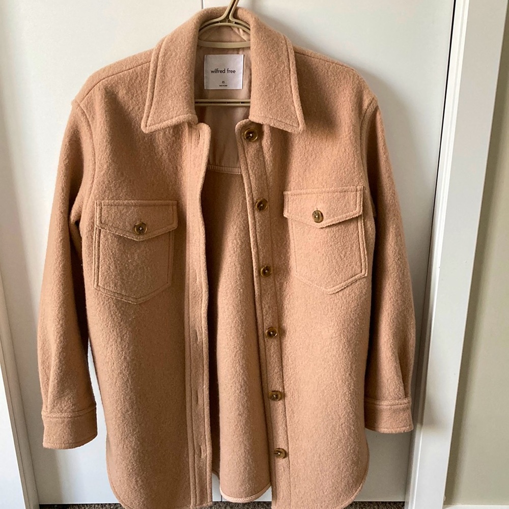 Aritzia Ganna Shirt Jacket, XS, Chasm